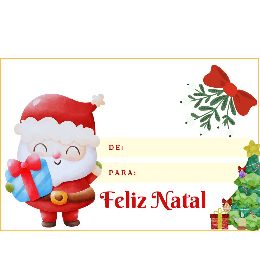 cartao de natal para imprimir