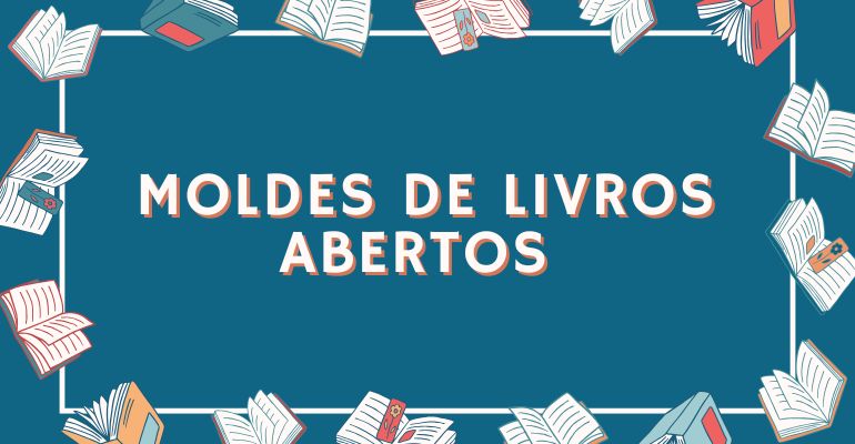 MOLDES DE LIVROS ABERTOS GRANDES