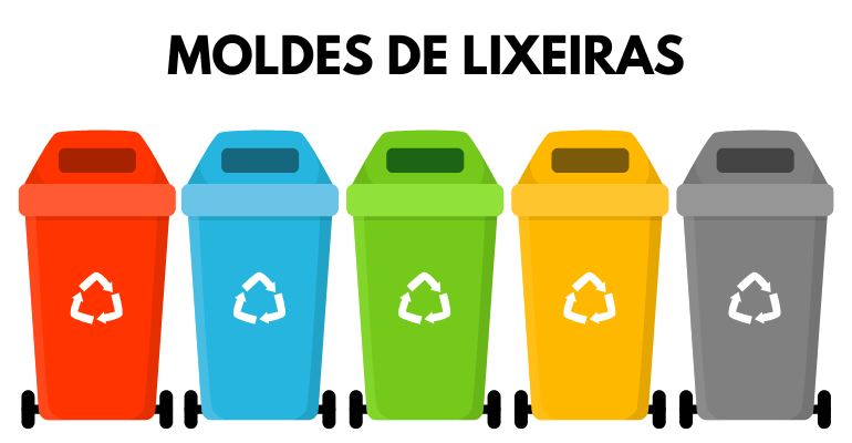 lixeiras reciclaveis molde