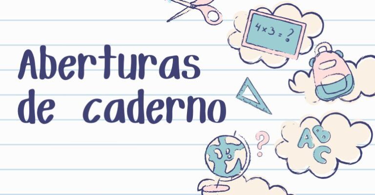 aberturas de caderno para imprimir