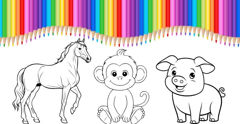 animais para colorir